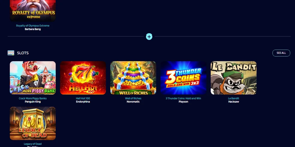 Browse live casino tafelspellen